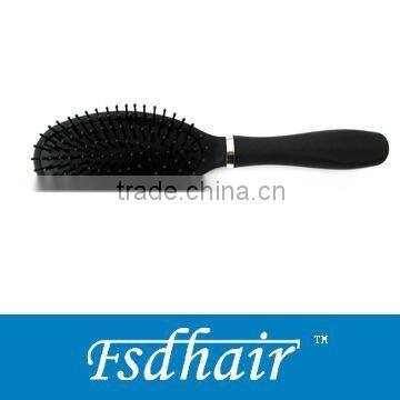 Black cushion hair brush