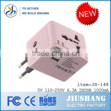 Hot Sell Promotion Gifts Internation Usa Travel Universal Adapter Usb (JS-148) photo-5