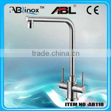 Casting two handle kitchen upper faucet