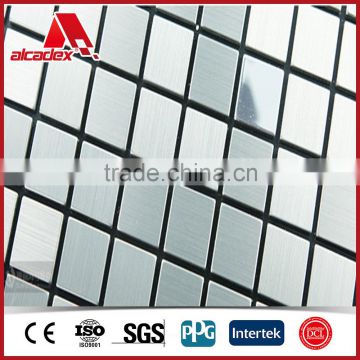 decorative handmade aluminum ceramic silver mosaic for wall