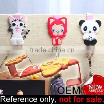 Factory Price cute pvc custom plastic decorative clothes over door rack