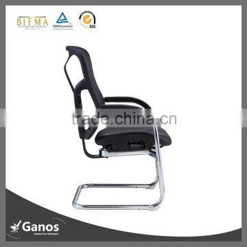 Modern Swivel Mesh Office Fabric Tasking Low Back Chair with PP Armrest