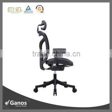 Designed on office chair with big seat