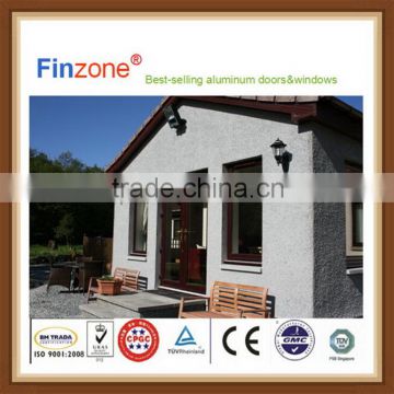 Household multi-function cheap commercial tempered glass wooden aluminum windows