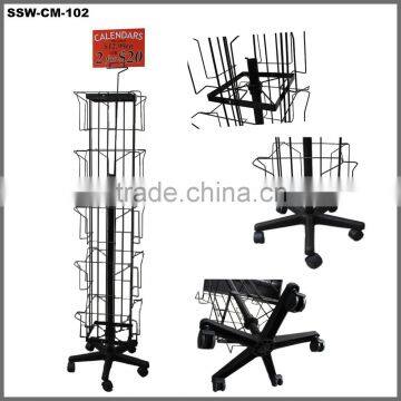 SSW-CM-121 Iron Wire Newspapers Magazine Brochure Leaflet Display Stand Wholesale photo-3