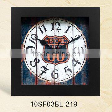 12 inch MDF Promotional wall clock retro decoration