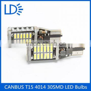 Super Hot 4014 smd 30 leds T15 Auto Led Headlight Car Led Light Bar 12v
