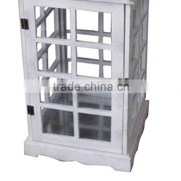 2016 Wood Candle Lanterns With Grey Metal Top photo-5