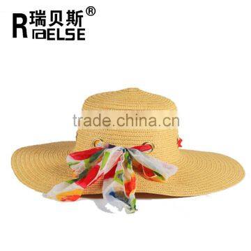 fashion decoration lady hats wholesale custom paper straw hat