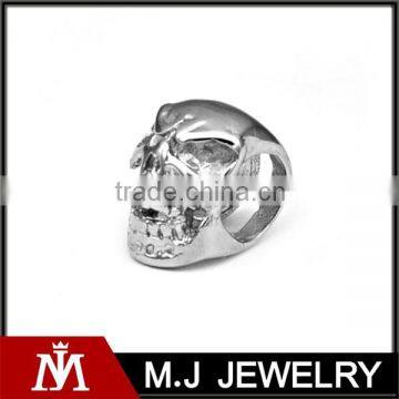Fashion silver skull DIY jewelry accessories stainless steel beads for bracelet