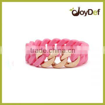 Baby pink rose Gold silicon braclet