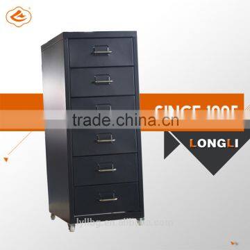 Knock Down Steel furniture Moveable metal cabinet many small drawers cabinet