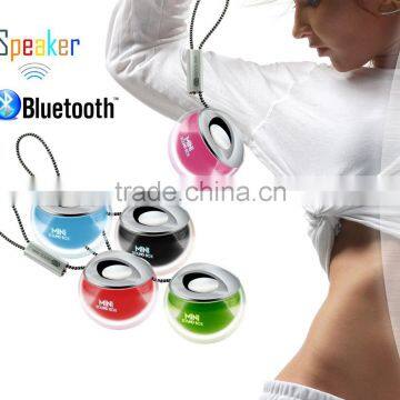 Mini Portable Splashproof Bluetooth Car Speakers With Microphone AUX Port Crytal