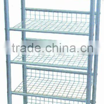 Four tiers steel household storage rack