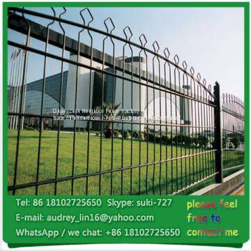 Security double wire fencing disign welded wire mesh yard fencing