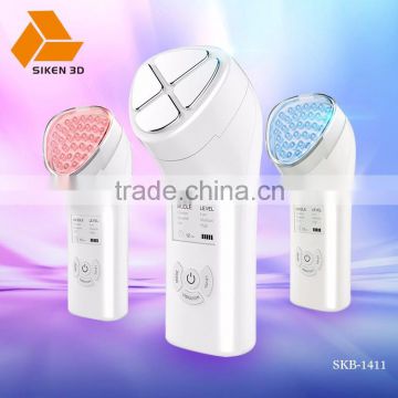 Mini portable EMS photon therapy skin firming facial massager beauty device home use