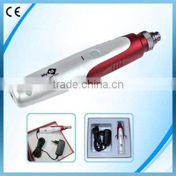 0.25-2.0mm adjustable 12 needles facial auto derma roller system, spa electric micro needle derma skin roller -EL011