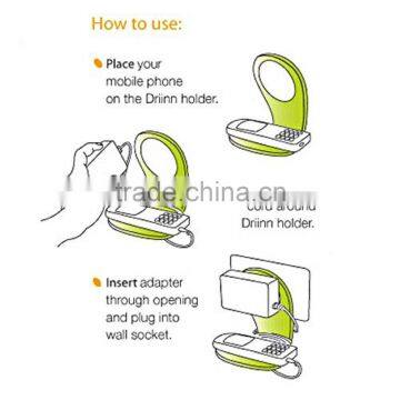 Kawachi Foldable Mobile Cell Phone Wall Hanger Charger Holder Cable Organizer photo-5