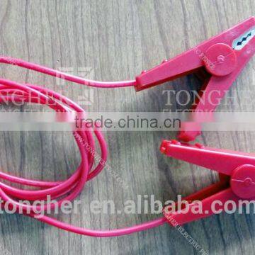 Black/green/red clip with Black/green/red fire proof cable