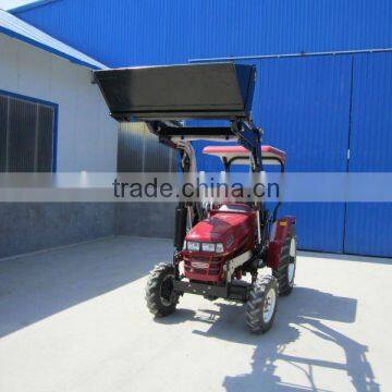 small farm tractors LZ304,30HP, 4WD fit with 4in1 front end loader with teeth