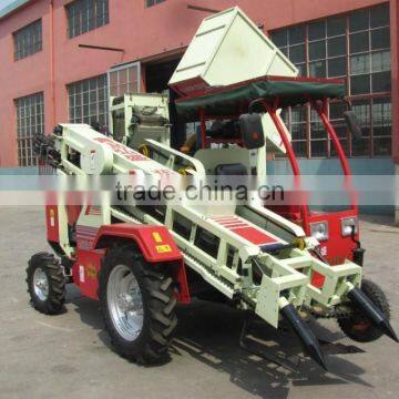 2 row agricultural combined 4 wheel peanut harvester