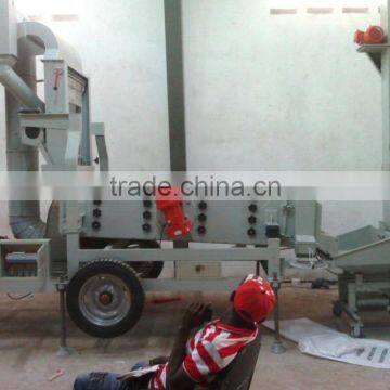 5000kg/hour mobile Sesame Air screen Cleaner