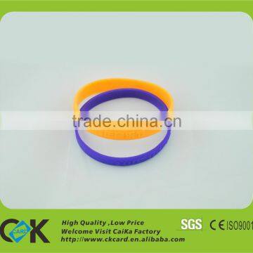 Favorable price! Custom silicone rubber id bracelet with logo/number printing