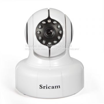 Sricam SP011 H.264 Compression Wireless Indoor Alarm Promotion 128G TF Card Record IR-CUT Onvif IP Camera