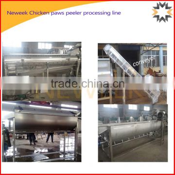 Neweek large automatic chicken paw peeler processing line