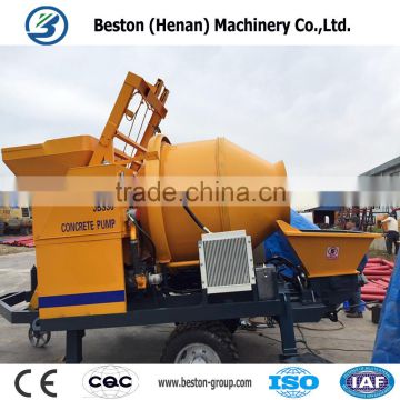 Mini concrete pump with mixer