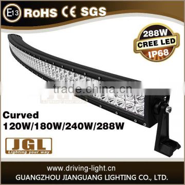 High performance! curved offroad led light bar 24w/36w/60w/72w/120w/180w/240w/288w led light bar with CE RoHS 4x4 led light bar