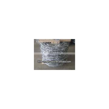 2 Strands 4 point galvanized barbed wire for jail netting/kawat berduri/prikkeldraad