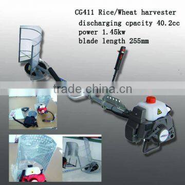 mini shoulder gasoline engine paddy cutting machine CG411