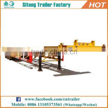 Factory price 20ft & 40ft skeleton krew trailer 53 feet container transportation trailer