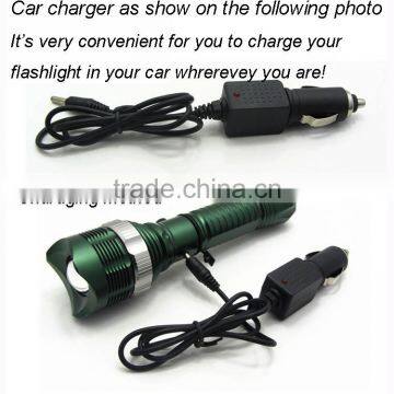 High Quality Led Zoom Flashlight Rechargeable Aluminium Led Torch photo-6