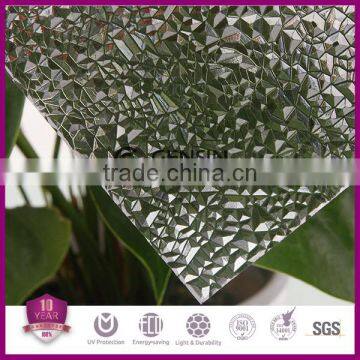 Best price China supply policarbonato embossed sheet