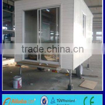 china mini sandwich panel prefabricated homes with wheel