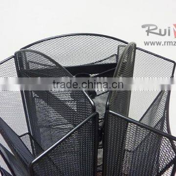 8-tier Rotating Black Metal Magazine Rack photo-5