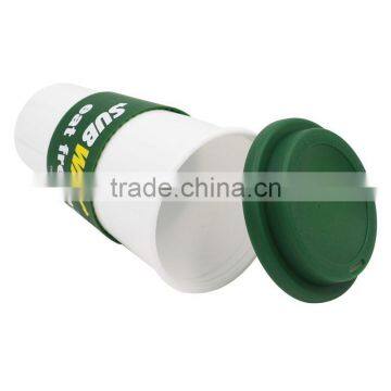 16oz Large IML Plastic Coffee Cups With Lids,Customised Packaging Takeaway Reusable Drink Cup photo-3