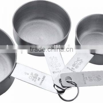 Top Quality 4pcs Stainless Steel Spoon Set Measuring Cup Spoon With Silicon Handle photo-4