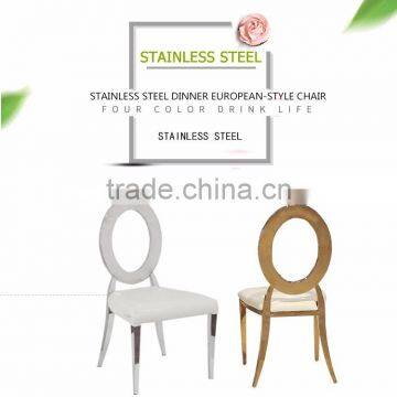 European Fashion Modern Stainless Steel Dining Chair for Sale photo-6