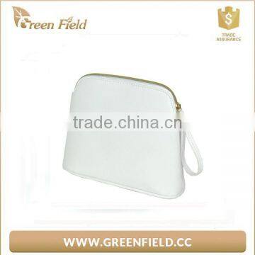 Wholesale White PU Luxury Cosmetic Small Makeup Bag Customized photo-3