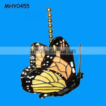 Popular beautiful butterfly fan light Pull Cord