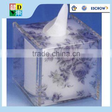 2015 Custom Acrylic Tissue Box Simple Design PMMA Acrylic Napkine Holder Wholesale Black Acrylic Tissue Holder photo-4