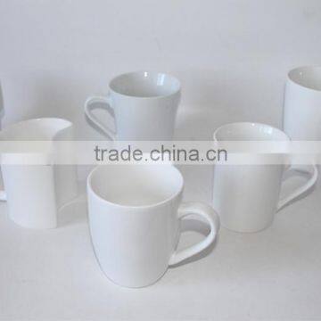 white blank ceramic cup