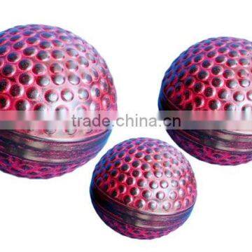 Hollow Metal Ball for decorative use, hammered pattern Set of 3 sizes