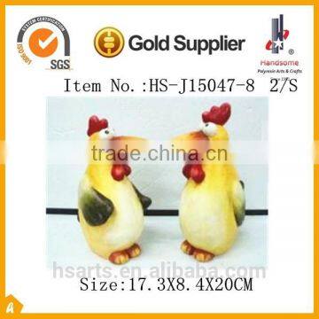 10" Attractive Ceramic Crow Decorative Figurines for Ornaments 2/S photo-3