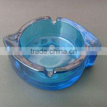 glasss ashtray / blue color glass ashtray