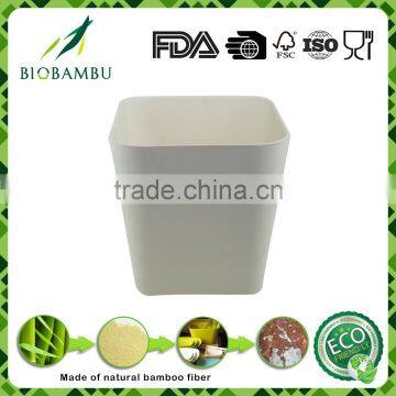 Environmental no pollution protable bamboo fiber powder salad/ bread bucket