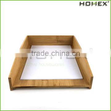 Office use bamboo a4 paper tray Homex-BSCI